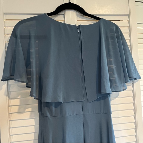 Lulus Kadence Slate Blue Chiffon Maxi Dress - Picture 3 of 16